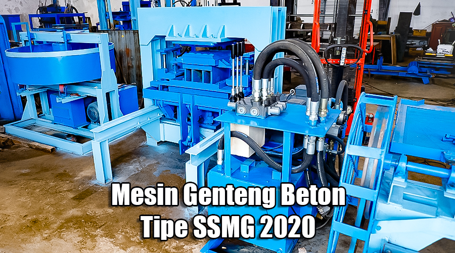 mesin genteng beton, mesin genteng beton hidrolik, mesin genteng press Super Sonic Machinery WA: +62.811313603